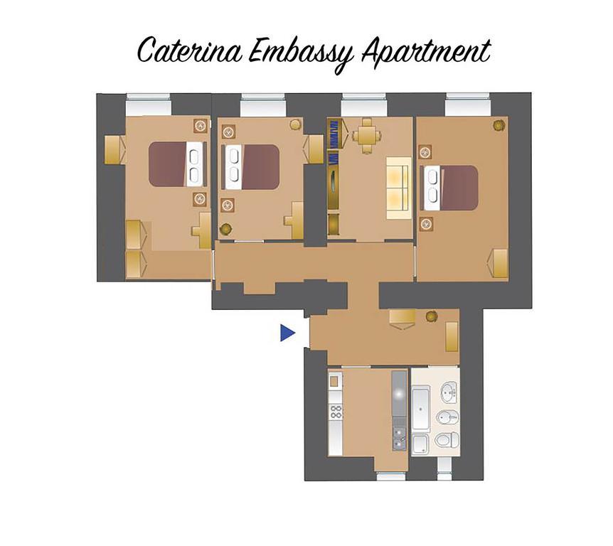 Caterina One O One - Embassy Apartment Rome Extérieur photo